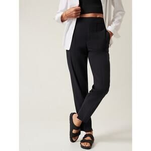 Athleta Brooklyn Heights Pant  Lightweight Ankle Womens Size 4 Black